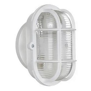 TARTARUGA PVC OVAL E27 BRANCA EXTRALUZ