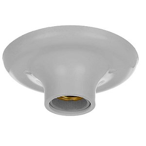 PLAFONIER DECORATIVO P/1 LAMP PORCELANA BRANCO EXTRALUZ