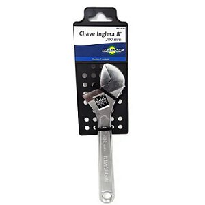 CHAVE INGLESA CROMADA 8" BRASFORT