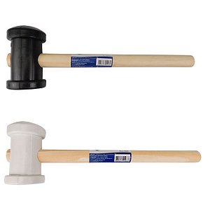 MARTELO DE BORRACHA 40MM PEQUENO BRANCO BRASFORT