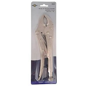 ALICATE PRESSAO BICO CURVO CR.10" 254MM BRASFORT