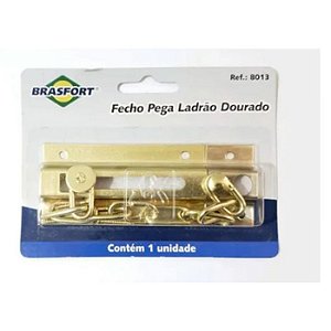 FECHO PEGA LADRÃO DOURADO BRASFORT