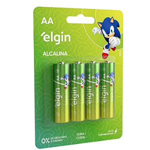 PILHA ALCALINA AA BLISTER C/4 ELGIN