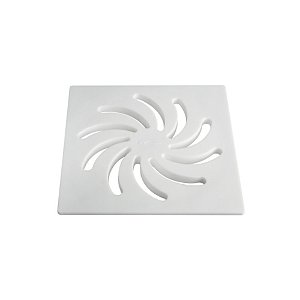 GRELHA VORTICE QUADRADA BRANCA DN150 CB AMANCO