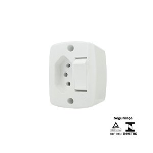 CJ INTER PARALELO 6A C/ TOMADA 2P+T 10A 250V BOX ILUMI
