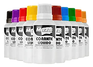 CORANTE LIQUIDO AMARELO 50ML MAZA
