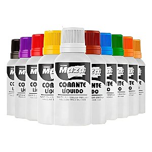 CORANTE LIQUIDO MARROM 50ML MAZA