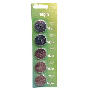 BATERIA LITIO CR2430 BLISTER C/ 5 PECAS ELGIN