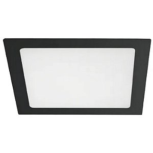 PAINEL QUADRADO EMB 24W 6000K PRETO ELGIN
