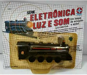 🚂 Locomotiva Série Eletrônica Luz e Som - Estrela Anos 90 - Preto