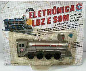🚂 Locomotiva Série Eletrônica Luz e Som - Estrela Anos 90 - Prata