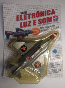 Caça Supersônico Estrela – Série Eletrônica Luz e Som – Anos 80/90 - Prata