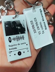 CHAVEIRO SPOTIFY DE RESINA