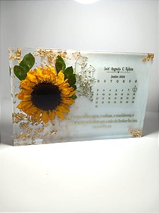 ETERNIZAÇÃO FLORES RETANGULAR BAIXA ESPESSURA