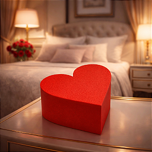 Caixa em Formato de Coração com Tampa – Porta Joias, Presente e Decoração