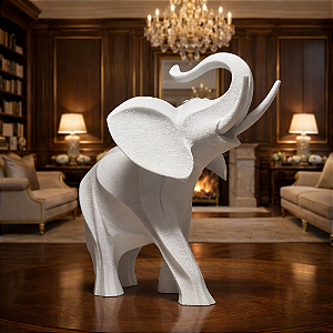 Miniatura Elefante Decorativa | Estátua Decorativa Moderna | Escultura