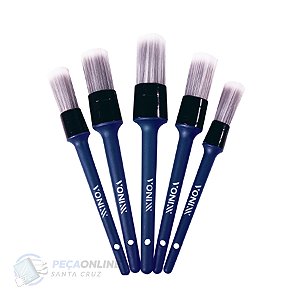 Kit Pincéis Detalhamento Interno Vonixx 5PÇS