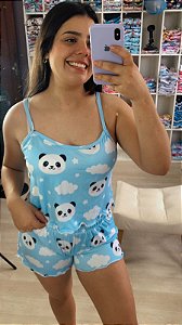 Pijama Ondinha Virgínia - Cropped com Short - Ursinho 03