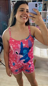 Pijama Ondinha Virgínia - Cropped com Short - Stitch 14