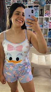 Pijama Ondinha Virgínia - Cropped com Short - Margarida 03