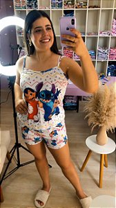 Pijama Sofia - Alcinha com Short - Stitch 11