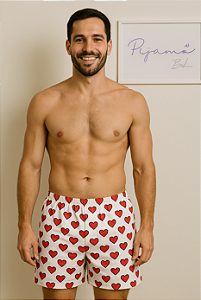 Pijama Samba - Short - Coração 18 - PIJAMÔ