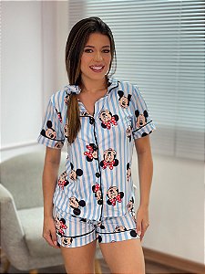 Pijama Americano - Manga Curta com Short - Mickey 07 - PIJAMÔ