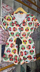 Pijama Americano - Manga Curta com Short - Minnie 06 - PIJAMÔ
