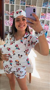 Pijama Americano - Manga Curta com Short - Mickey 09 - PIJAMÔ
