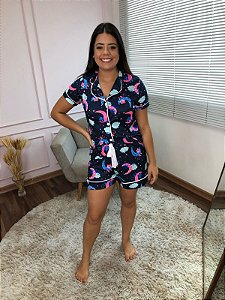 Pijama Americano - Manga Curta com Short - Nuvem 05 - PIJAMÔ
