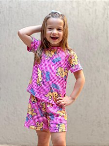 Pijama Tradicional Infantil - Manga Curta com Short - Bobbie Good 01