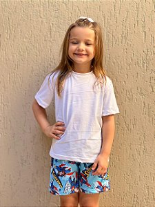 Pijama Tradicional Infantil - Manga Curta com Short - Superman 01