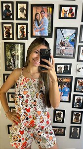 Pijama Sofia - Alcinha com Short - Natal 05