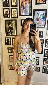 Pijama Sofia - Alcinha com Short - Vaquinha 04