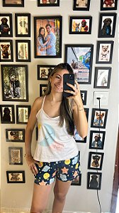 Pijama Sofia - Alcinha com Short - Lua 01