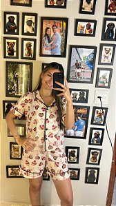 Pijama Americano - Manga Curta c/ Short - Docinho 01