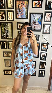 Pijama Sofia - Alcinha com Short - Ursinho 27