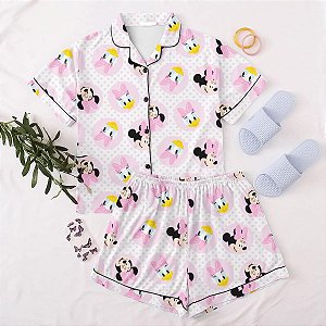 Pijama Americano - Manga Curta c/ Short - Minnie 08