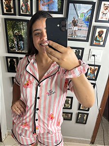 Pijama Americano - Manga Curta c/ Short -Personagem 14