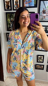 Pijama Americano - Manga Curta c/ Short -Personagem 17