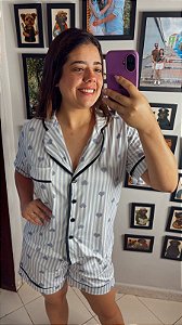 Pijama Americano - Manga Curta c/ Short - Coração 36