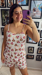 Pijama Sofia - Alcinha com Short - Docinho 01