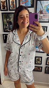 Pijama Americano - Manga Curta c/ Short - Alice 02