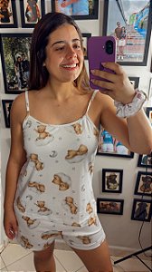 Pijama Sofia - Alcinha com Short - Ursinho 31
