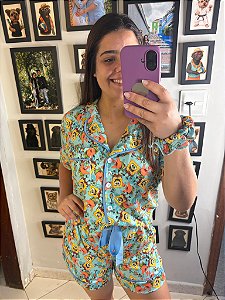 Pijama Americano - Manga Curta c/ Short - Bob 04