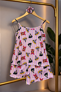 Pijama Sofia - Alcinha com Short - Poderosas 01