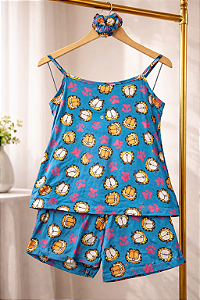 Pijama Sofia - Alcinha com Short - Garfiled 01