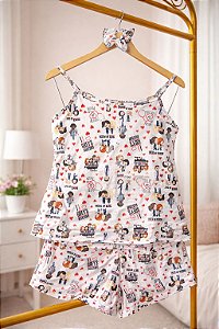 Pijama Sofia - Alcinha com Short - Grey´s 01