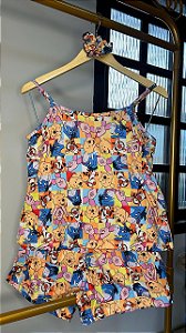 Pijama Sofia - Alcinha com Short - Pooh 03