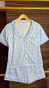 Pijama Americano - Manga Curta com Short - Laço 06